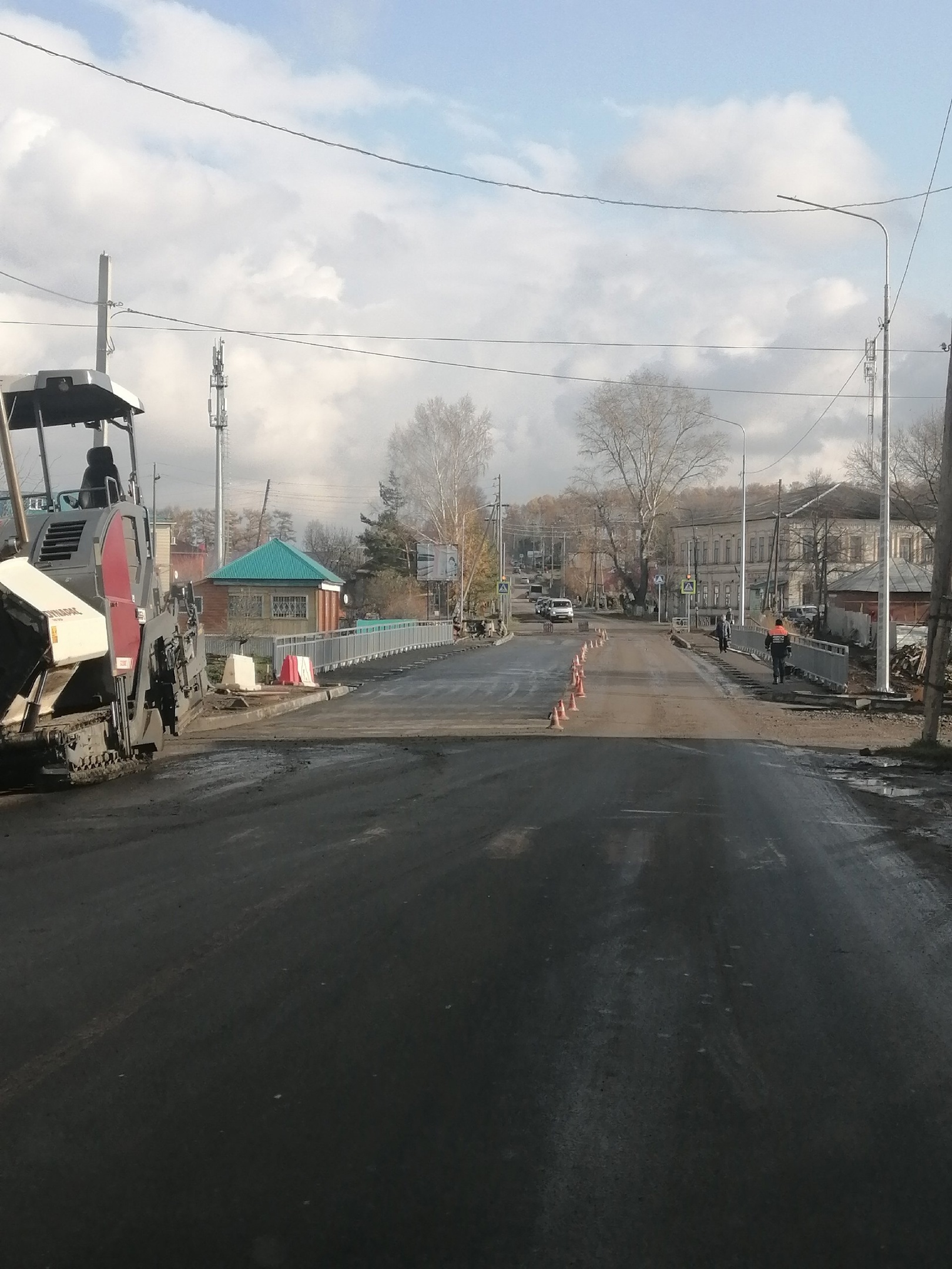 Мост через р. Мокша в г. Малмыже готовится к открытию двухполосного движения.