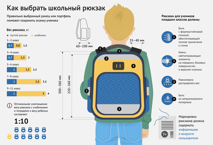 В преддверии нового учебного года Территориальный отдел Управления Роспотребнадзора по Кировской области в Вятскополянском районе направляет рекомендации по выбору школьного рюкзака (ранца).. В преддверии нового учебного года Территориальный отдел Управления Роспотребнадзора по Кировской области в Вятскополянском районе направляет рекомендации по выбору школьного рюкзака (ранца)..