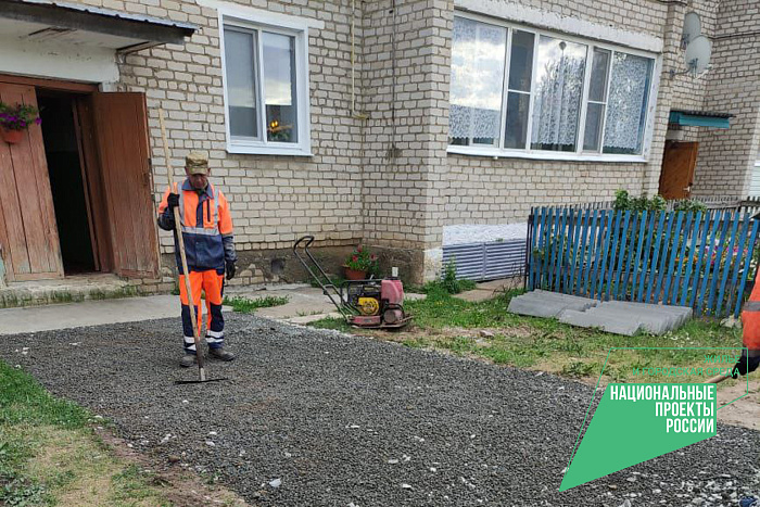 В Малмыжском городском поселении начался ремонт двора на ул. Строителей, 6.. В Малмыжском городском поселении начался ремонт двора на ул. Строителей, 6..